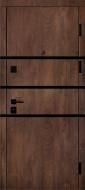 Двері вхідні Марс спил дерева коньячний / арктік канадіан 2050x960 мм праві