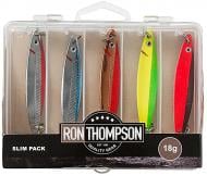 Набор блесен-колебаток DAM 18 г в коробке Slim Pack 8см 5шт разноцветный