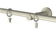 Комплект Cardinal Галея одинарний d16 мм 240 см сатин нікель