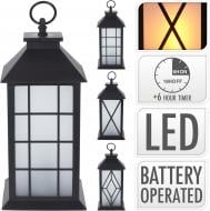 Фонарь 24 светодиодные лампы черный 14х14х29 см