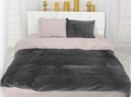 Наволочка велюр Winter Terry 28-0033 Pulmonaria 60x60 см серый/пудровый MirSon
