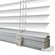 Жалюзі Rollotex алюмінієві горизонтальні перфоровані з фіксацією 156х230 см срібні