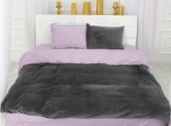Наволочка велюр Winter Terry 28-0034 Phlox 50x70 см серый/лиловый MirSon