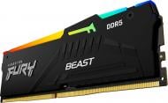 Оперативна пам'ять Kingston DDR5 SDRAM 16 GB (1x16GB) 5200 MHz (KF552C36BBEA-16) Beast Black RGB