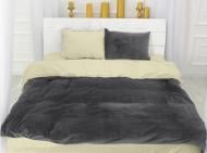 Наволочка велюр Winter Terry 28-0036 Hyacinth 40x40 см серый/светло-желтый MirSon