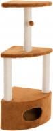 Кігтеточка Природа Д12 з будкою кутова 38х38х105 см