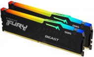 Оперативная память Kingston DDR5 SDRAM 16 GB (2x8GB) 5200 MHz (KF552C36BBEAK2-32) FURY Beast RGB