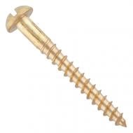 Шуруп полукруглая головка 3,5x20 мм 10 шт. латунь snapt