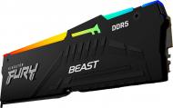 Оперативная память Kingston DDR5 SDRAM 32 GB (1x32GB) 4800 MHz (KF548C38BBA-32) Beast Black RGB
