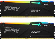 Оперативна пам'ять Kingston DDR5 SDRAM 32 GB (2x16GB) 4800 MHz (KF548C38BBAK2-32) FURY Beast RGB