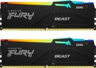 Оперативна пам'ять Kingston DDR5 SDRAM 32 GB (2x16GB) 5600 MHz (KF556C40BBAK2-32) FURY Beast RGB
