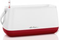 Кашпо Lechuza Yula квадратный белый/красный (30657783)