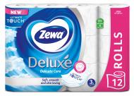 Туалетная бумага Zewa Deluxe белая лимитированная коллекция трехслойная Туалетная бумага Zewa Deluxe белая лимитированная коллекция трехслойная