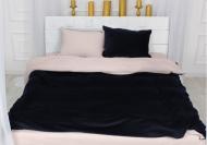 Наволочка велюр Winter Terry 28-0040 Mirabilis 50x50 см черный/пудровый MirSon