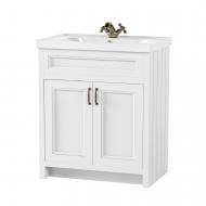 Тумба на ножках Aqua Rodos Waterford белый мат с умывальником Frame 70 см