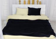 Наволочка велюр Winter Terry 28-0044 Gloxinia 40x60 см черный/светло-желтый MirSon