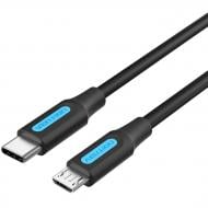 USB-кабель Vention USB 2.0 Type-C M - Micro USB M 1,5 м чорний (COVBG)