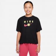Футболка Nike G NSW TEE ENERGY BOXY FRILLY DO1351-010 р.S черный