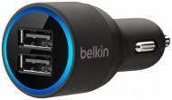 Зарядний пристрій у машину Belkin Dual USB Charger Black (F8J109btBLK)