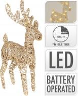 Декоративная фигура встроенный светодиод (LED) Олень золотой 45 см