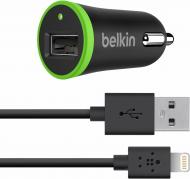 Зарядний пристрій у машину Belkin USB Charger Lightning Black (F8J026bt04-BLK)