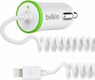 Зарядное устройство в автомобиль Belkin USB Charger Lightning cable White (F8J074btWHT)
