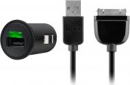 Зарядное устройство в автомобиль Belkin USB Micro Charger 30-pin сable Black (F8M114cw03)