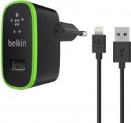 Мережевий зарядний пристрій Belkin USB Home Charger Lightning сable Black (F8J052vf04-BLK)