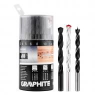 Набор сверл GRAPHITE 18 шт. 54T430