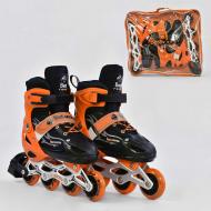 Роликовые коньки Best Rollers А 25521/03311 L 38-41 Черный с оранжевым (TS-435)
