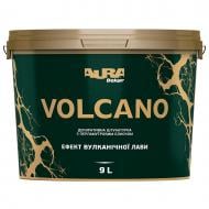 Декоративна штукатурка мозаїчна Aura® Volcano з перломутровим блиском 9 л срібло Декоративна штукатурка мозаїчна Aura® Volcano з перломутровим блиском 9 л срібло