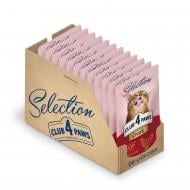 Корм Club 4 Paws Selection Premium+ Полосочки в соусе 24 шт 85 г