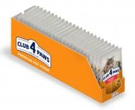 Консерва Club 4 Paws Premium С эффектом выведения шерсти с курицей в соусе 24 шт 80 г