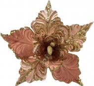 Цветок декоративный пуансеттия кремовая