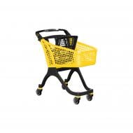 Кошик-візок для супермаркету Somcelik 100 л (жовтий)