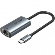 Переходник Vention USB Type-C--> Ethernet RJ45 1000Мб Aluminum Alloy Type 0,15 м черный (CFPHB)