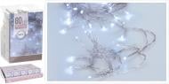 Электрогирлянда холодный белый встроенный светодиод (LED) 80 ламп 8,3 м