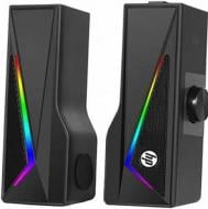 Акустична система HP DHE-6005 USB LED RGB 2.0 black 6 Вт