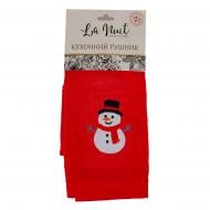 Рушник махровий Новий Рік 40x60 см червоний La Nuit