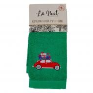 Рушник махровий Новий Рік 40x60 см зелений La Nuit