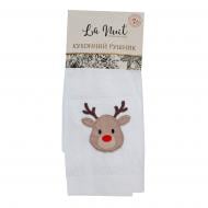 Полотенце махровое Новый Год 40x60 см белый La Nuit