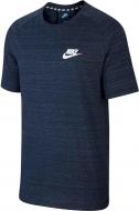 Футболка Nike M NSW AV15 TOP KNIT SS 885927-451 р.2XL темно-синий