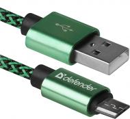 Кабель Defender microUSВ 1 м зеленый (87804)