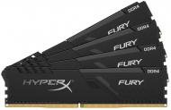 Оперативна пам'ять Kingston DDR4 SDRAM 64 GB (4x16GB) 3200 MHz (HX432C16FB4K4/64) HyperX Fury Black Оперативна пам'ять Kingston DDR4 SDRAM 64 GB (4x16GB) 3200 MHz (HX432C16FB4K4/64) HyperX Fury Black