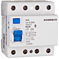 Устройство защитного отключения Schrack 10кА/30мА 4P 40А AC AR004103--