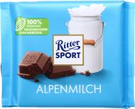 Молочний шоколад Ritter Sport з альпійським молоком 100 г