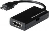 Адаптер Digitus microUSB – HDMI F (MHL) 0.2 м чорний (AK-300305-002-S)