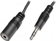 Кабель Digitus 3,5 мм M – 3,5 мм F 1,5 м чорний (AK-510200-015-S)