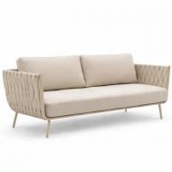 Диван садовый Matori Трехместный "Лион" плетеный 78х200 см бежевый