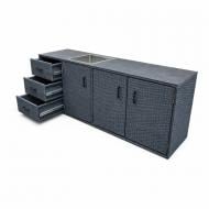 Шкаф Matori Тумба-кухня ротанговая "Бенсон""